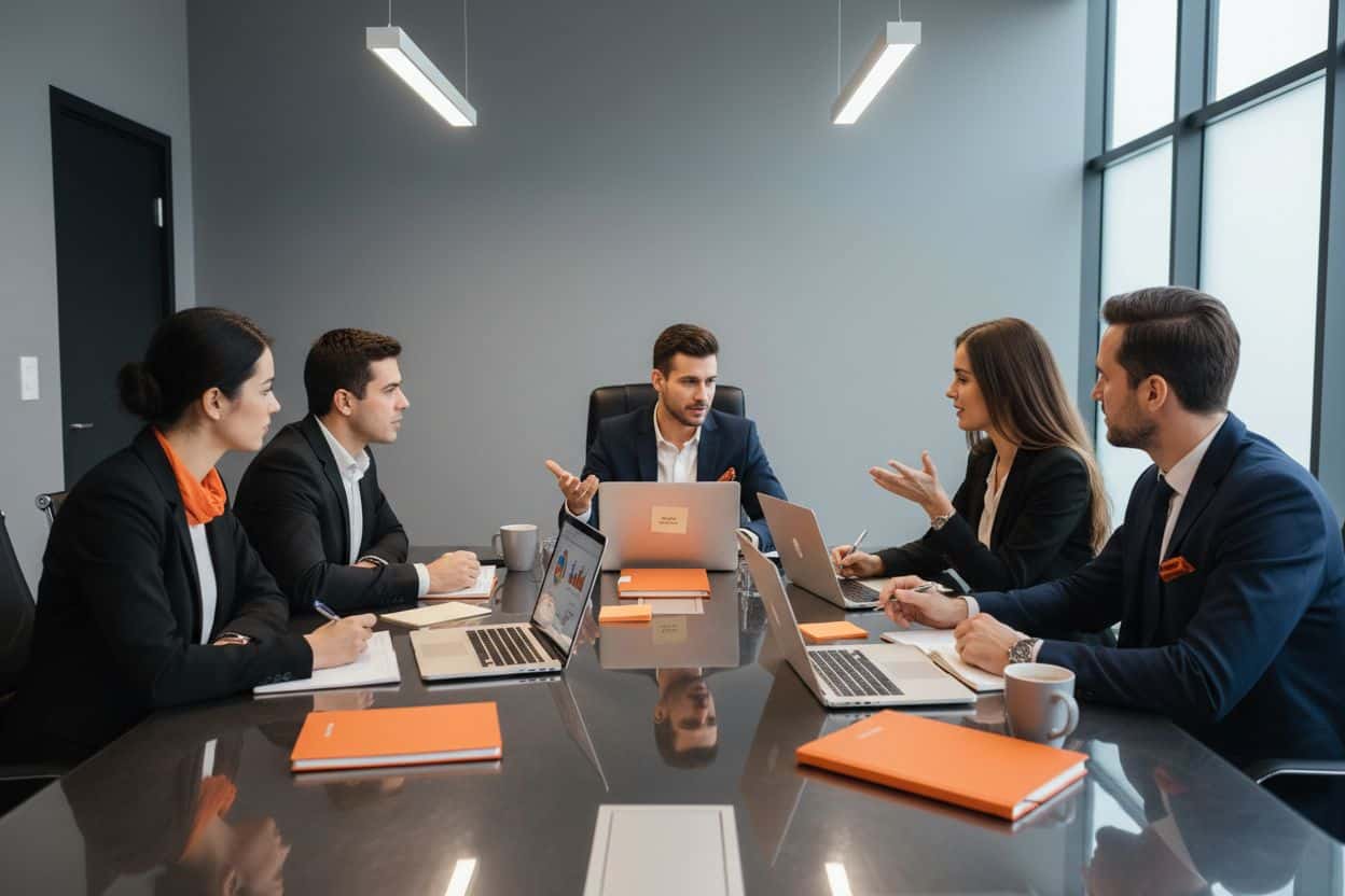 Business Model Design: cos’è davvero e come usarlo per far crescere un’impresa: team che discute un modello di business