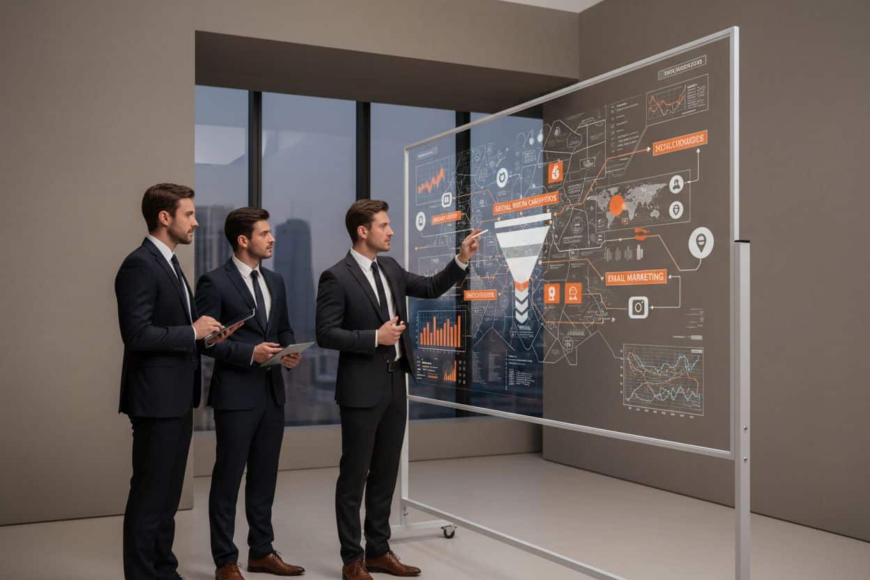 Come progettare un sistema di acquisizione clienti scalabile: team che pianifica l