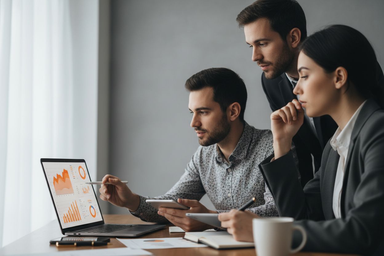Consulenza Google Ads: come scegliere e controllare le campagne nel 2026: professionisti che analizzano dati campagne