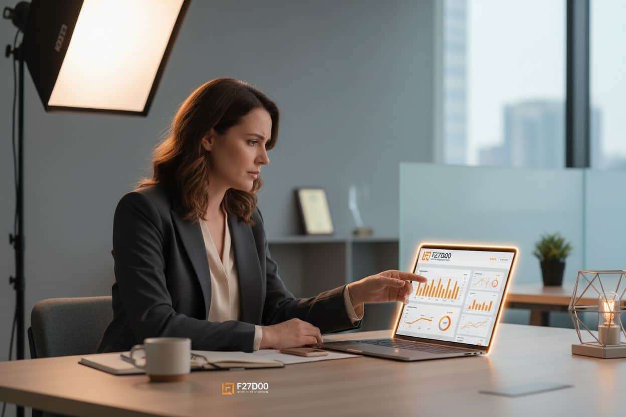 Custom metrics Facebook Ads per imprenditori: imprenditore che analizza le performance delle campagne