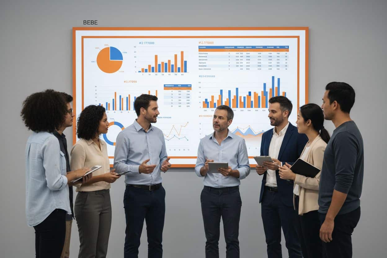 Data-driven significato: cosa significa davvero per PMI e come controllare i ris: team che analizza grafici su schermo