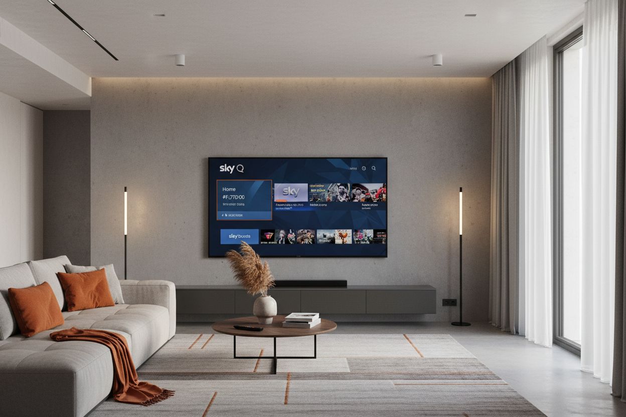 Pubblicità su Sky Italia: tv con interfaccia sky