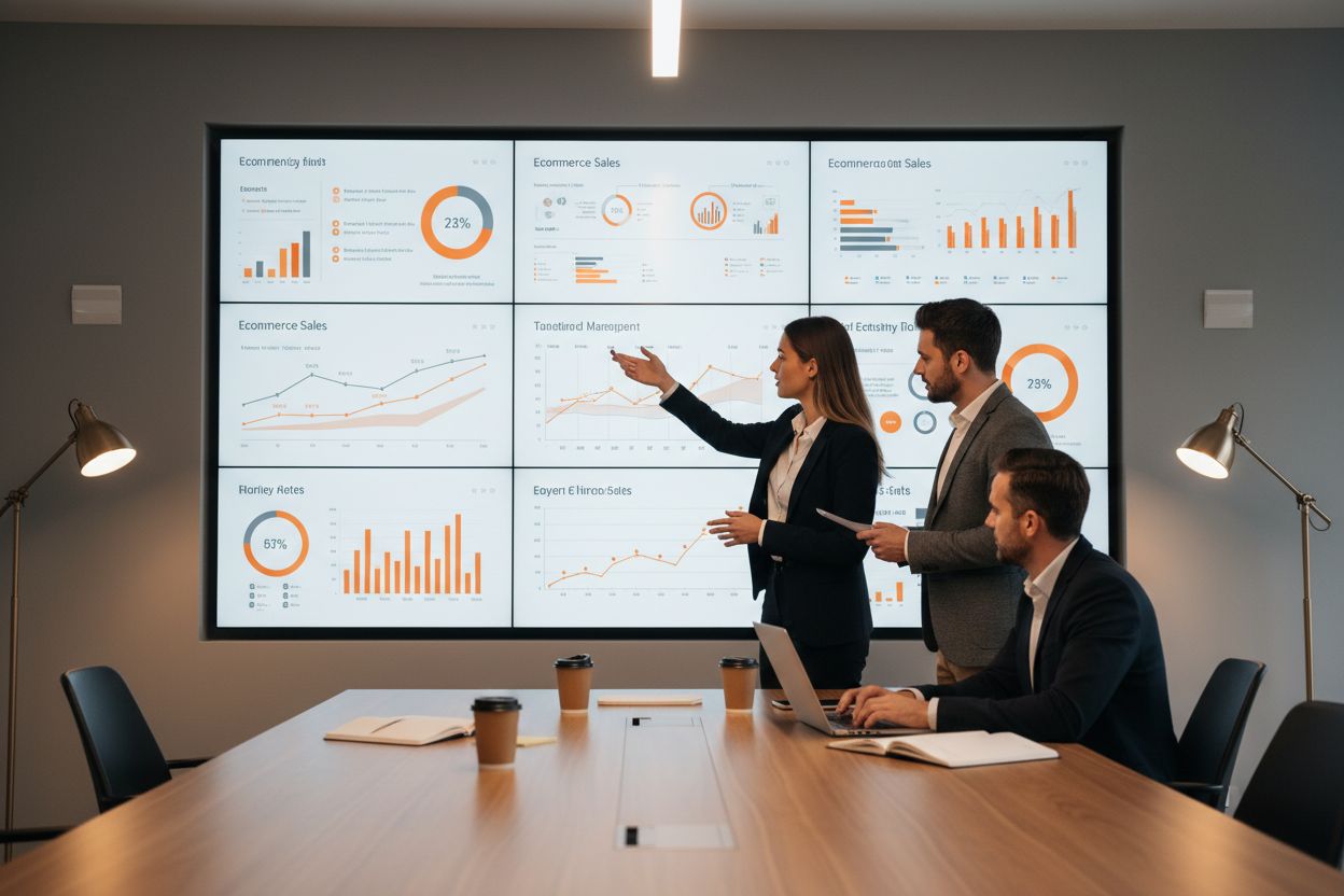 Ricerca di mercato ecommerce: la guida pratica per imprenditori per scegliere, c: team che analizza dati ecommerce
