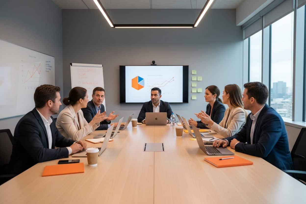 Come scegliere un’agenzia digital marketing: guida pratica per imprenditor: team che collabora in riunione