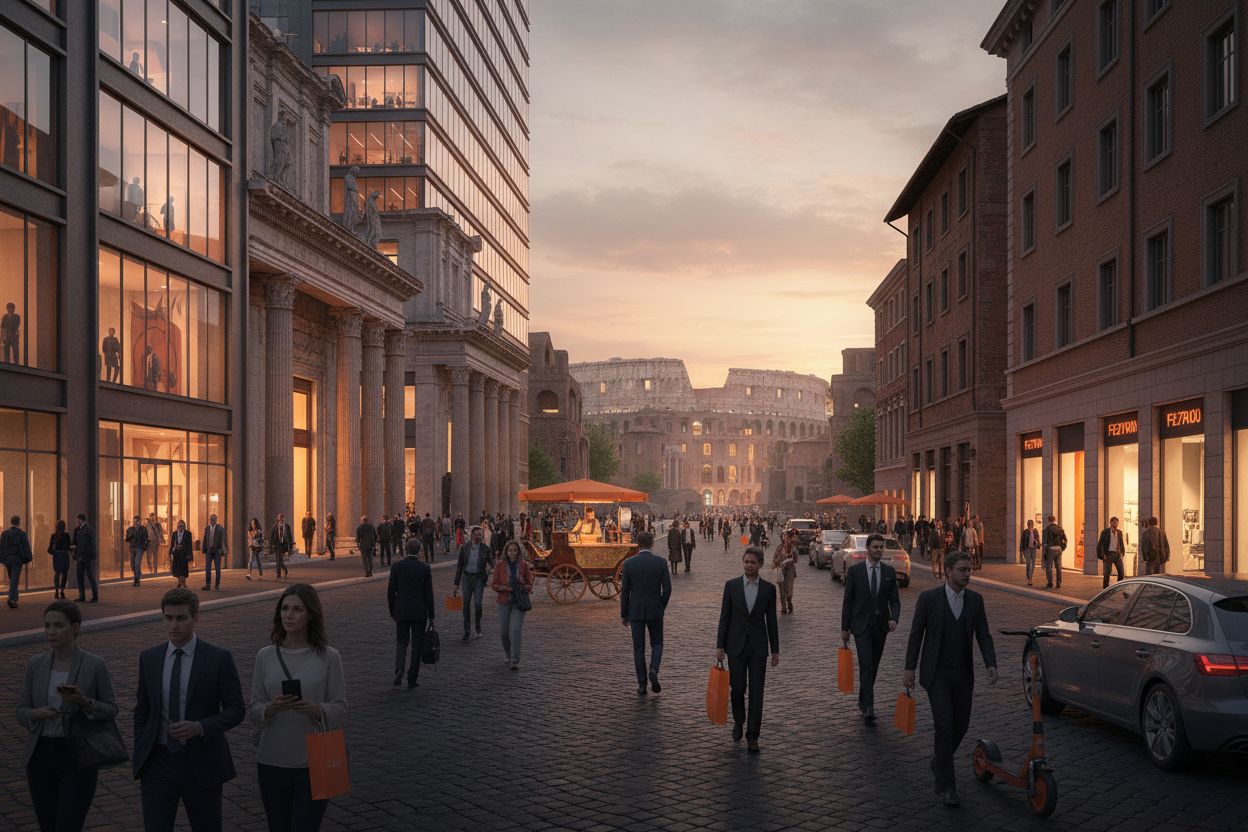 Agenzia di comunicazione a Roma: come scegliere e controllare il partner giusto per la tua impresa: strada a roma con edifici