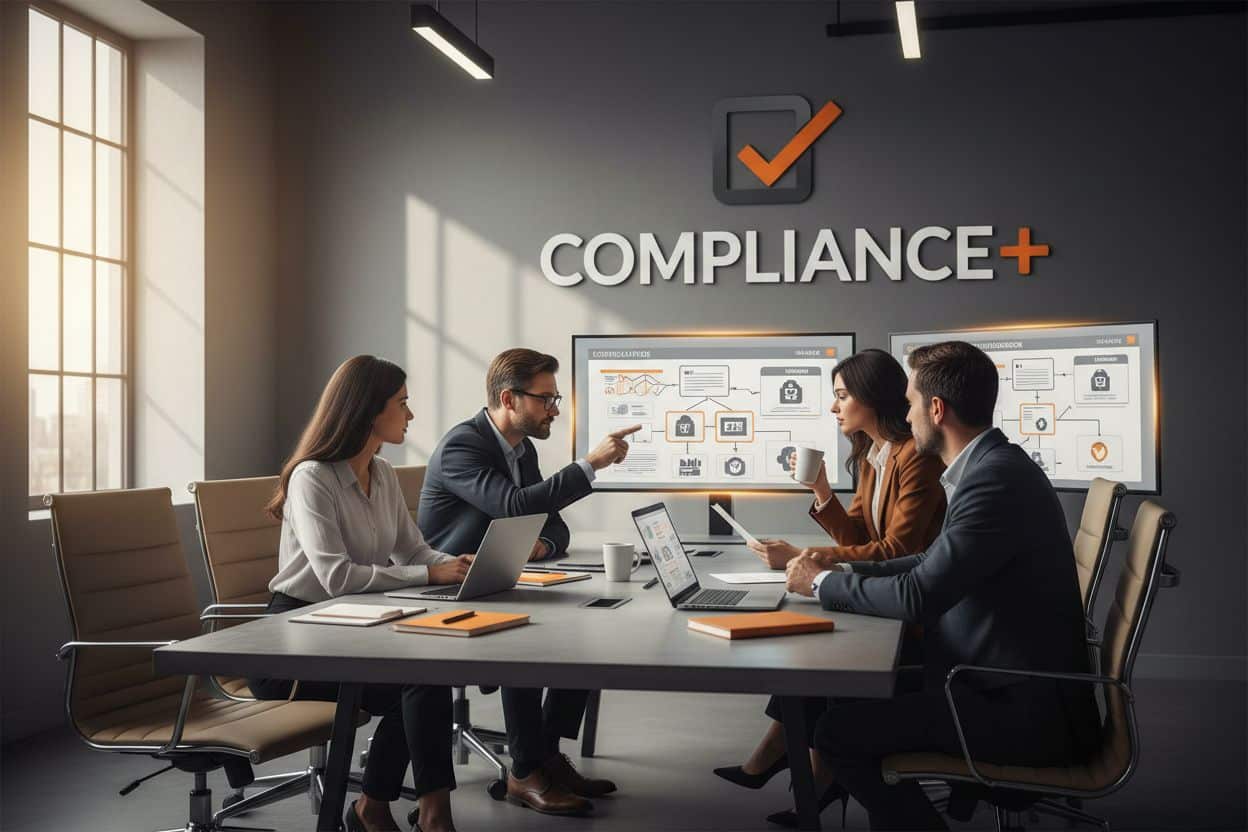 AI Act marketing: team marketing che verifica la conformità