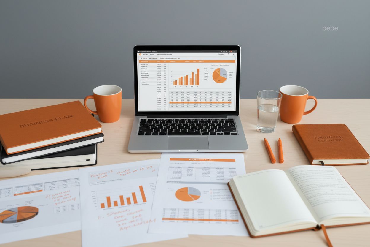 Differenza tra Business Model e Business Plan: un incontro di pianificazione aziendale con documenti e un portatile