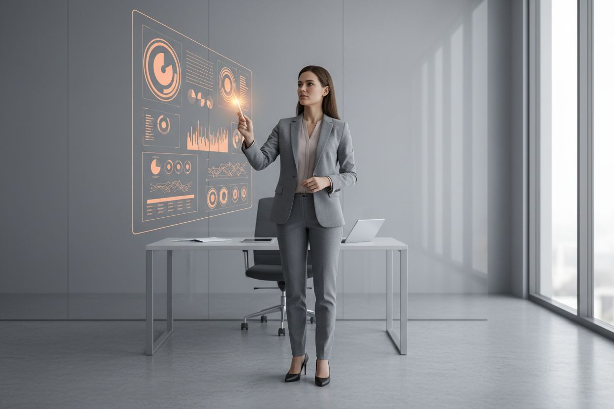 Buyer personas: 6 modelli pratici di esempio e guida complet: ritratto di una persona professionale al lavoro