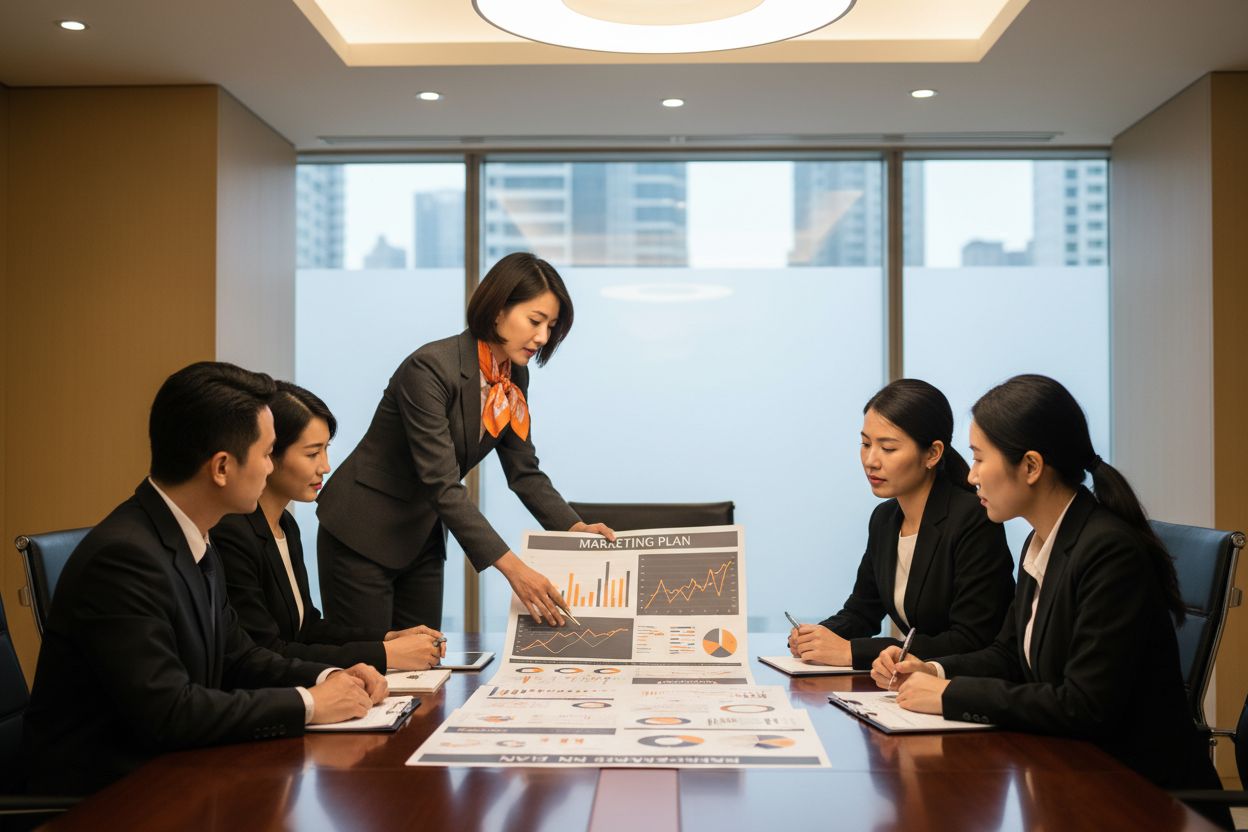 Consulenza esterna: consulente con il team aziendale