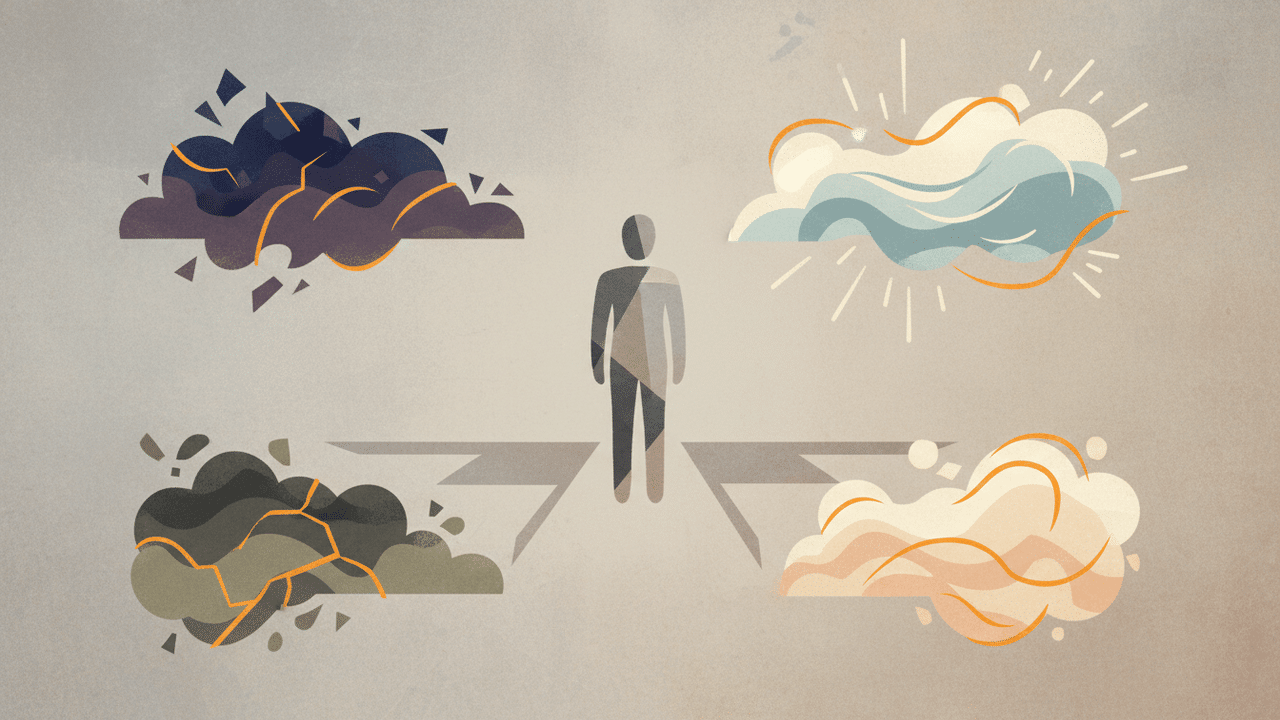 Rappresentazione concettuale delle quattro leve emotive usate nel copywriting per aumentare le conversioni.