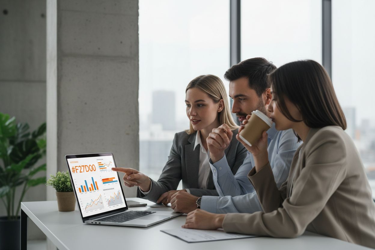 Search Lift Google Ads: come capire l’impatto reale delle tue campagne: team di marketing che analizza i dati di ricerca
