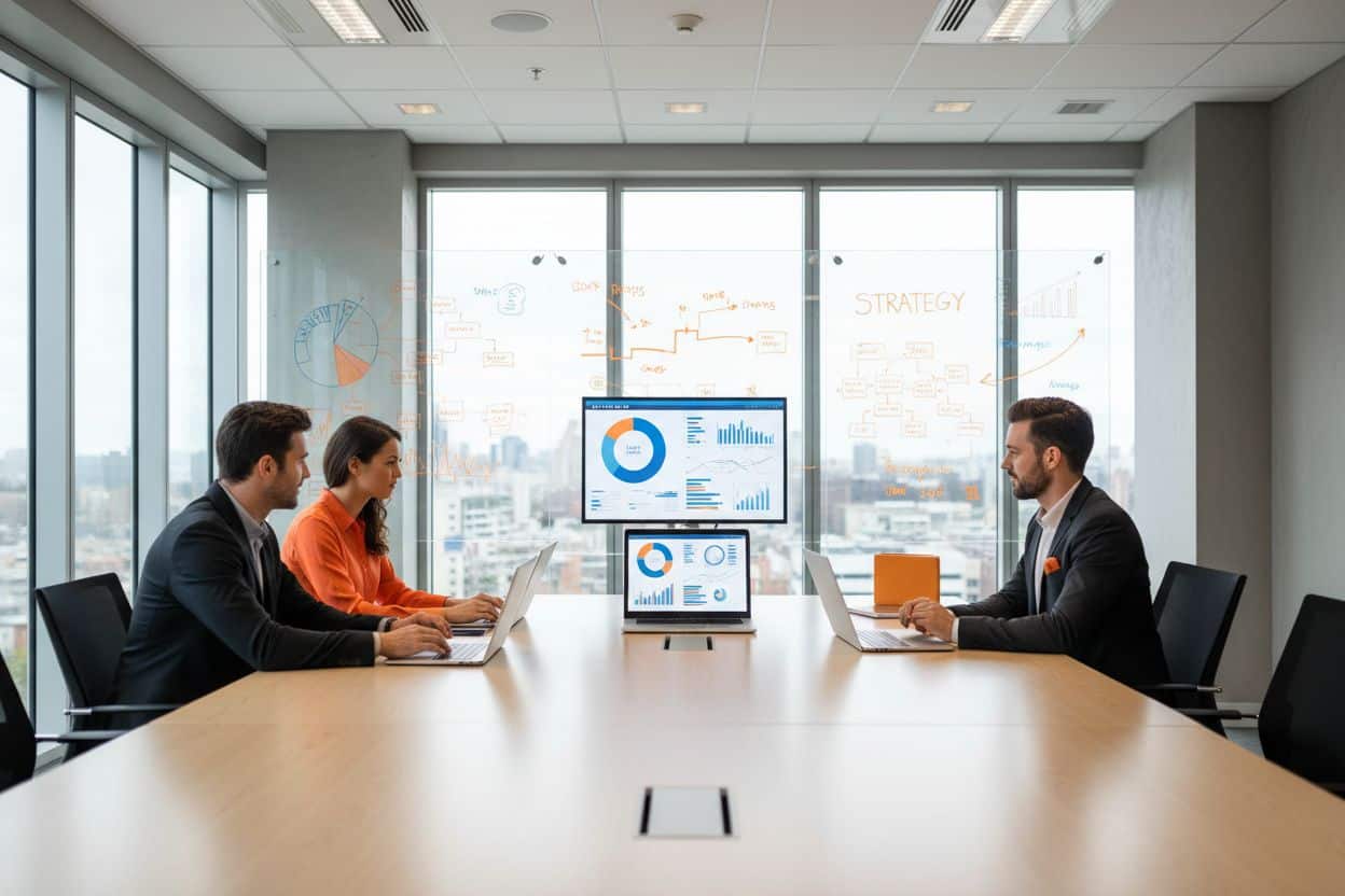 Strategie di marketing esempi: 15 approcci concreti per imprenditori e marketing manager: team di marketing che lavora
