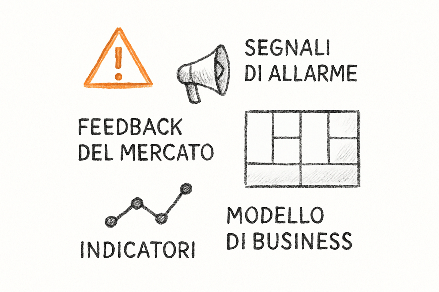 Segnali di allerta che indicano ipotesi non verificate nel modello di business di una PMI