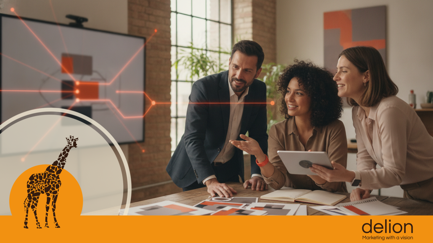 Professionista B2B che analizza il design di lead magnet per una strategia di lead generation PMI italiana