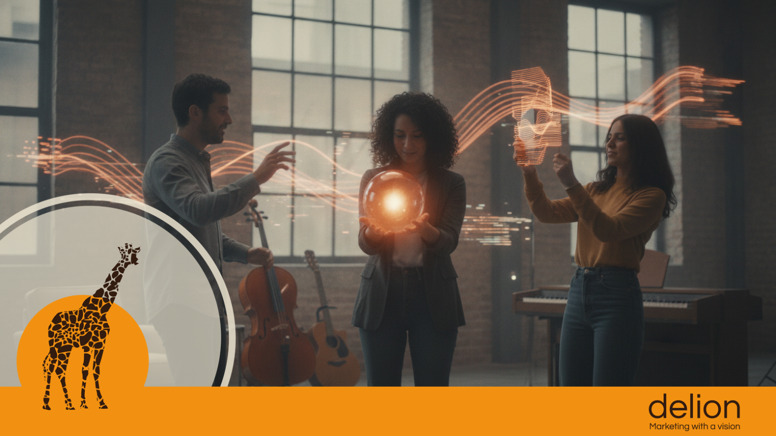 Schermo con interfaccia Symphony AI TikTok per la produzione di creatività video pubblicitarie, concept di intelligenza artificiale generativa per ads.