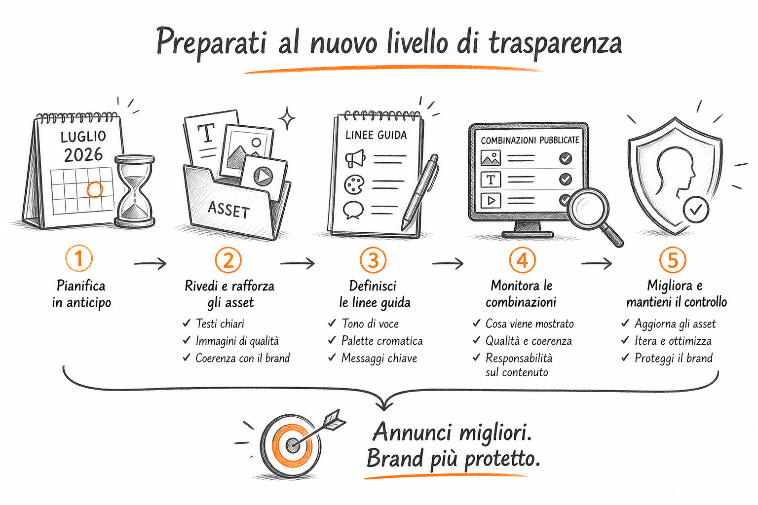Checklist operativa per preparare gli asset Google Ads alle nuove etichette trasparenza AI prima del rollout