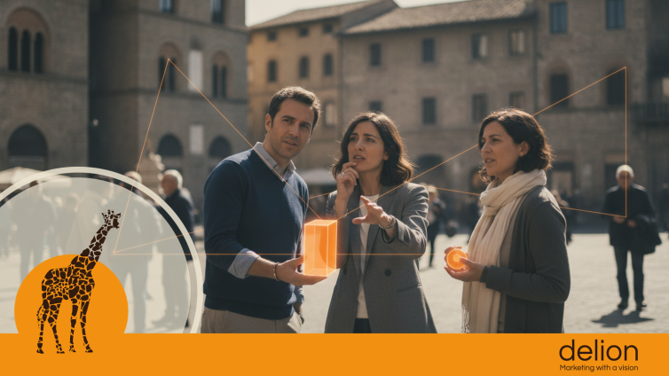Brand che emerge nelle risposte di motori AI conversazionali, concetto di misurare visibilità ai brand nel panorama digitale 2026.
