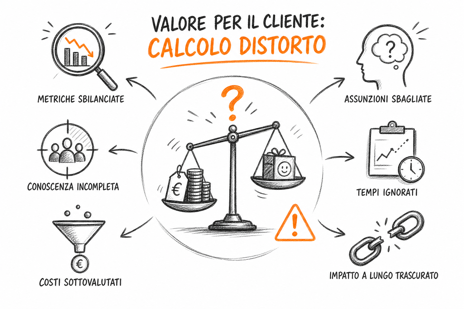 Segnali di errore nel calcolo del lifetime value: fatturato lordo, resi ignorati e medie aggregate fuorvianti