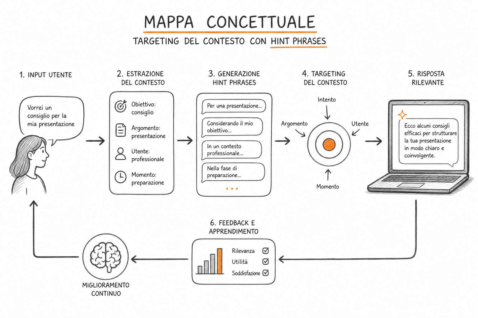 Schema concettuale del targeting ChatGPT Ads Italia basato su context hints e limiti EEA per inserzionisti